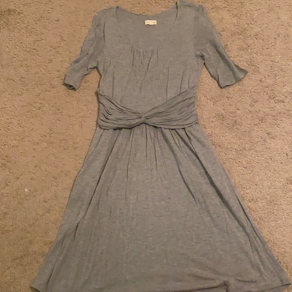 Grey cotton jersey dress